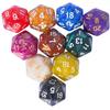10PC D20 Polyhedral Dice Set 22mm for DND RPG MTG Table Games (Pearl Color Dice) view 1