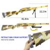 AGM MASTECH M24 Foam Blaster, Shell Ejecting, Safety Switch, Adjustable Stock 41.8 Inch, Scope, 40 Darts, 20 Casings, 2 Mags, Tactical Game Gear for Teens 14+ years Adults(Camouflage Yellow) view 4