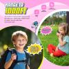 Toys for 3-8 Year Old Girls: comedyfun Mini Robots Walkies Talkies 2 Pack Christmas Birthday Gifts for 3 4 5 6 7 8 Year Old Girls Outdoor Toys Age 5 6 7 8 Girl Stocking Stuffers Camping Hiking view 2