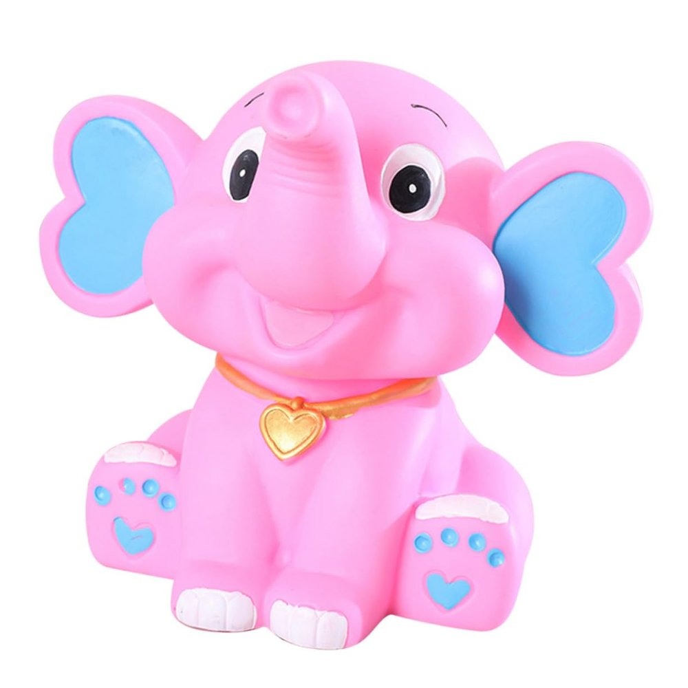 FAVOMOTO Cartoon Elephant Saving Pot for Boy Girl Creative Money Storage Bank Cute Design for Girls Encourages Saving Decorative Piggy Bank for Boy Girl