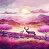 1000 Pieces Puzzles Mountain Deer Fantasy - Cartoon Animal 1000 Pieces Jigsaw Puzzle for Adults, Enrich Spare Time and Exercise Brain Power, Brainstorming Game for Kids 20 X 30 Inches view 1
