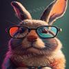 1000 Piece Adult Jigsaw Puzzle, Colourful Glasses Bunny, Puzzle Educational Gift, Room Decor or Cafe Decor Exercise Willpower Relaxation or Gifts for Friends view 1