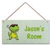 Personalized Sign Cute Dinosaur Sign, Customized Sign, Custom Name for Kids Room Nursery Door signs Wall Art Decor For Boys Room Playing golf Themed Bedroom Decor view 1