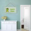 Personalized Sign Cute Dinosaur Sign, Customized Sign, Custom Name for Kids Room Nursery Door signs Wall Art Decor For Boys Room Playing golf Themed Bedroom Decor view 4