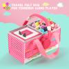 Carrying Case for Tonies Starter Set & Storage Bag for Tonies Figurine, Outdoor Hand Bag for Toniebox 2 Audio Player and Dolls Musical Toy Folding Bag for Kids Toniebox Accessories (Rainbow Pattern) view 4