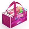 Carrying Case for Tonies Starter Set & Storage Bag for Tonies Figurine, Outdoor Hand Bag for Tonies Audio Player and Dolls Musical Toy Folding Bag for Kids Toniebox 2 Accessories (Purple Pattern) view 1