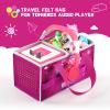 Carrying Case for Tonies Starter Set & Storage Bag for Tonies Figurine, Outdoor Hand Bag for Tonies Audio Player and Dolls Musical Toy Folding Bag for Kids Toniebox 2 Accessories (Purple Pattern) view 4