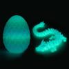 3D Printed Dragon Eggs with Dragon Inside Fun Fidget Figurine Toys, Easter Basket Stuffers Surprise Mystery Crystal Printing Dragon Egg Adult Home Office Desk Decor Toy Gifts (Luminous) view 4