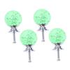 FAVOMOTO 4set Bubble Drawer Knob with Silver Base Chic Green Cabinet Handles for Home Office Includes Screws for Easy Installation Stylish Design for Modern Decor view 1