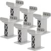 ERINGOGO 6pcs HO Scale Light Grey Plastic Standard Gauge Train Track Supports - Bridge Risers & Tunnels - Boys Toys - Train Bridge Pier Toys view 1
