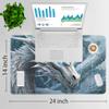 for MTG Playmat with Zones, 24 x 14 in Smooth Surface Card Game Playmat, for TCG Playmat with Storage Bag and 6 Dice, White and Silver Dragon for MTG Mat Mouse Pad view 2