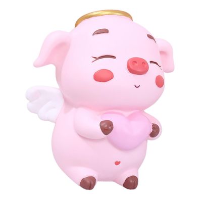 Vaguelly Piggy Bank for Boys and Girls Unbreakable Piggy Bank Cute Angel Pig Design for Saving and Cash Birthday for Boys and Girls