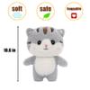 MOMIU Cat Plush with 9 Outfits, Grey Cat Stuffed Animal with Clothes, Kids, Gifts for 3-12 Year Old Girl view 4