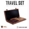 Chess Armory 15 inches Walnut Wooden Chess Set and Chess Clock Bundle for Kids and Adults view 4
