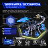 3D Metal Puzzles for Adults, Scorpion King DIY Model Kit, Colorful 3D Brain Teaser Puzzle Stainless Steel Hand Assembled Detachable Model, ArtCraft Desk Ornaments Toy view 2