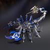 3D Metal Puzzles for Adults, Scorpion King DIY Model Kit, Colorful 3D Brain Teaser Puzzle Stainless Steel Hand Assembled Detachable Model, ArtCraft Desk Ornaments Toy view 4