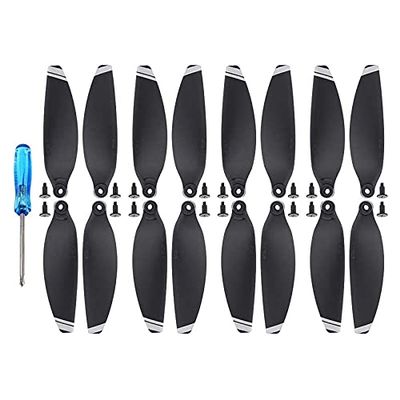 16PCS Replacement Propeller for D-- Mavic Mini Drone 4726 Light Weight Props Blade Wing Fans Accessory Spare Parts Screw Kits (Color : 16PCS Silver)