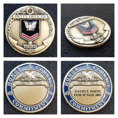 Junk and Disorderly, AZ Challenge Coin: Navy Petty Officer Third Class (Engraving Available)