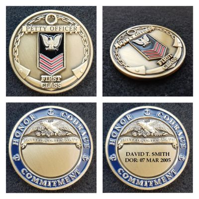 Junk and Disorderly, AZ Challenge Coin: Navy Petty Officer First Class (Engraving Available)