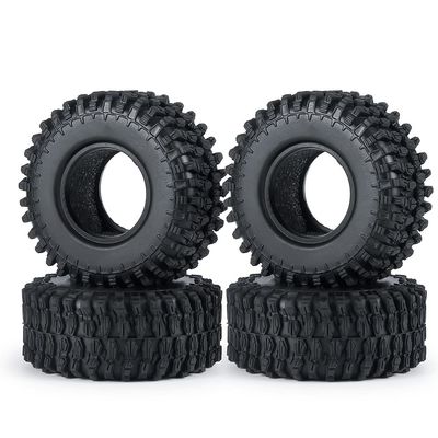 4PCS 1.0" Soft Rubber All Terrain Wheel Tires 50 * 20/54 * 23mm for 1/24 RC Crawler Car Axial SCX24 90081 Upgrade Tyres Modification Accessories (Size : 54x23mm)
