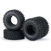4PCS 1.0" Soft Rubber All Terrain Wheel Tires 50 * 20/54 * 23mm for 1/24 RC Crawler Car Axial SCX24 90081 Upgrade Tyres Modification Accessories (Size : 54x23mm) view 2