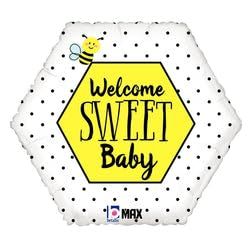 18" Max Float Welcome Sweet Baby Balloon