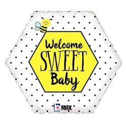 18" Max Float Welcome Sweet Baby Balloon