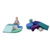 Factory Direct Partners 11619-CTGN SoftScape Toddler Playtime Corner Climber & 12364-CTPU SoftScape Playtime and Climb Multipurpose Playset for Infants view 1