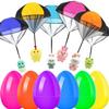 NAISEN 6 Pack Prefilled Easter Eggs with Parachute Toys Inside, Easter Basket Stuffers for Kids with Hand Throw Flying Toys, Boys Girls Easter Egg Fillers Gifts, Easter Party Favor view 1