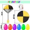 NAISEN 6 Pack Prefilled Easter Eggs with Parachute Toys Inside, Easter Basket Stuffers for Kids with Hand Throw Flying Toys, Boys Girls Easter Egg Fillers Gifts, Easter Party Favor view 3