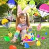NAISEN 6 Pack Prefilled Easter Eggs with Parachute Toys Inside, Easter Basket Stuffers for Kids with Hand Throw Flying Toys, Boys Girls Easter Egg Fillers Gifts, Easter Party Favor view 4