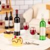 24 Pcs Mini Wine Bottles, 1:12 Scale Miniature Red Wine Bottle, Dollhouse Miniature Bottles, Mini Cocktail Glasses Drink Cups for Dollhouse Kitchen Decoration Accessories view 3