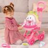 Golray Dog Toys for Kids Girls, Stroller & Electronic Interactive Stuffed Dog Plush Can Walk Bark, 10 Pcs Toddler Girl Toy Dog Puppy Pet Care Pretend Play Set, Birthday Gifts for Little Girl 3 4 5 6 7 view 2