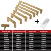 Black Cabinet Handle Square Furniture Hardware Stainless Steel Kitchen Door Knobs Cupboard Wardrobe Drawer Pulls 1Pcs Door Handle with deadbolt (A 7) view 3