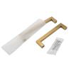 Black Cabinet Handle Square Furniture Hardware Stainless Steel Kitchen Door Knobs Cupboard Wardrobe Drawer Pulls 1Pcs Door Handle with deadbolt (A 7) view 4