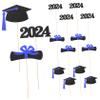 ibasenice 5set Congrats Graduation Table Decorations of Vibrant Vase Picks for Party Centerpieces Decorative Sticks for Dining Tables Photo Props view 1