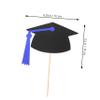 ibasenice 5set Congrats Graduation Table Decorations of Vibrant Vase Picks for Party Centerpieces Decorative Sticks for Dining Tables Photo Props view 4