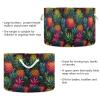 AMmao Rainbow Pineapple Pattern Toys Storage Bin with Cotton Rope Large Capacity Clothes Storage Baskets Laundry Hamper Holiday Ornament Box Organizer for Bedroom Bathroom Nursery view 3