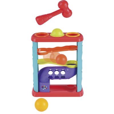 Tachan - Zigzag Circuit with Hammer - Hitting Toy - Contains Hammer and 3 Balls (CPA Toy Group 782T00831)