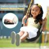 2 Pack Swing Set Seat with Metal Triangle Ring & 66Inch Anti-Rust Chains, Tree Swing Accessories with Snap Hooks & Hanging Straps, Support 300lb, Outdoors Backyard Playground- (Green & Black) view 2
