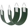 2 Pcs Swing Seat with Metal Triangle Ring 30.4 x 5.9 Inch, Heavy Duty Swing Set Replacement Accessories for Kids & Adults Outdoor, Playground,Trees, Backyard- Green (Support 300LB) view 1