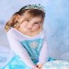SWEETV Elsa Princess Tiara for Little girls, Girls Princess Crystal Tiara Crown Headband Birthday Party Prom Christmas Costume Cosplay Accessories Gift,Hairpiece for Girls Toddler Kids Baby, Blue view 4