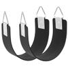2 Pcs Swing Seat with Metal Triangle Ring 30.4 x 5.9 Inch, Support 300lb, Heavy Duty Swing Set Replacement Accessories for Kids & Adults Outdoor, Playground,Trees, Backyard (Black) view 1