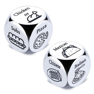10th Anniversary Tin Gift for Adults Women Men Anniversary for Him Her Food Dice Couple Gifts for Boyfriend Girlfriend Date Night Dice for Husband Wife Wedding Birthday for Women Men