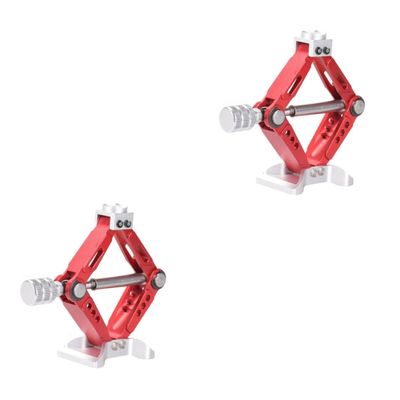 FAVOMOTO 2pcs Jack Simulation Tool Aluminium Alloy Climbing Jack for Crawler Cars Cool Decoration Accessory Convenient for Use