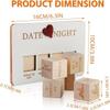 Date Night Dice for Couples, Anniversary Wooden Gifts for Her, Take Out Dice, Love Dice, Food Decision Dice, Date Ideas for Couples, Valentine's Day Birthdays Gifts for Boyfriend-Girlfriend view 2