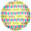 18" Convergram Baby Bottles Yellow Balloon view 1