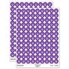 Lyre Harp Musical Instrument 200+ Round Stickers - Matte Finish - 0.50" Size - Purple view 1