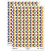 Aquarius Horoscope Astrological Zodiac Sign 200+ Round Stickers - Matte Finish - 0.50" Size - Rainbow view 1