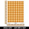 Baby Carriage Pram Stroller 200+ Round Stickers - Matte Finish - 0.50" Size - Orange view 2